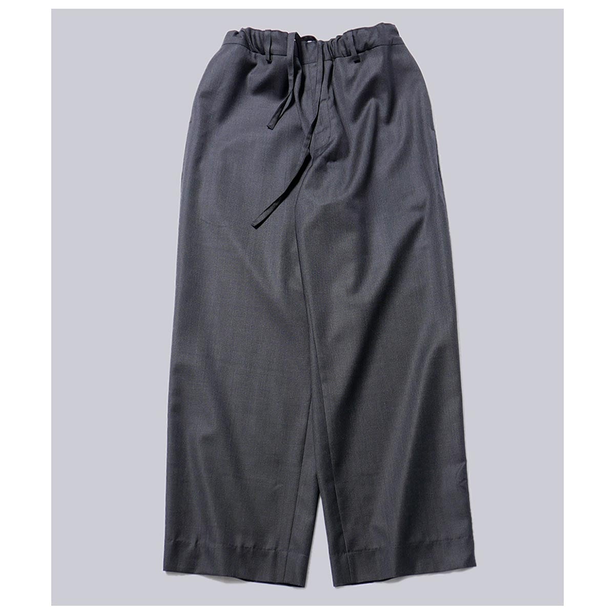 ƥ INTERIM 륭   ǥåɥȥå 磻 ɥ쥹 ѥ SILKY MELANGE SUITING DEADSTOCK WIDE DRESS EASY PANTS (IT25A191)