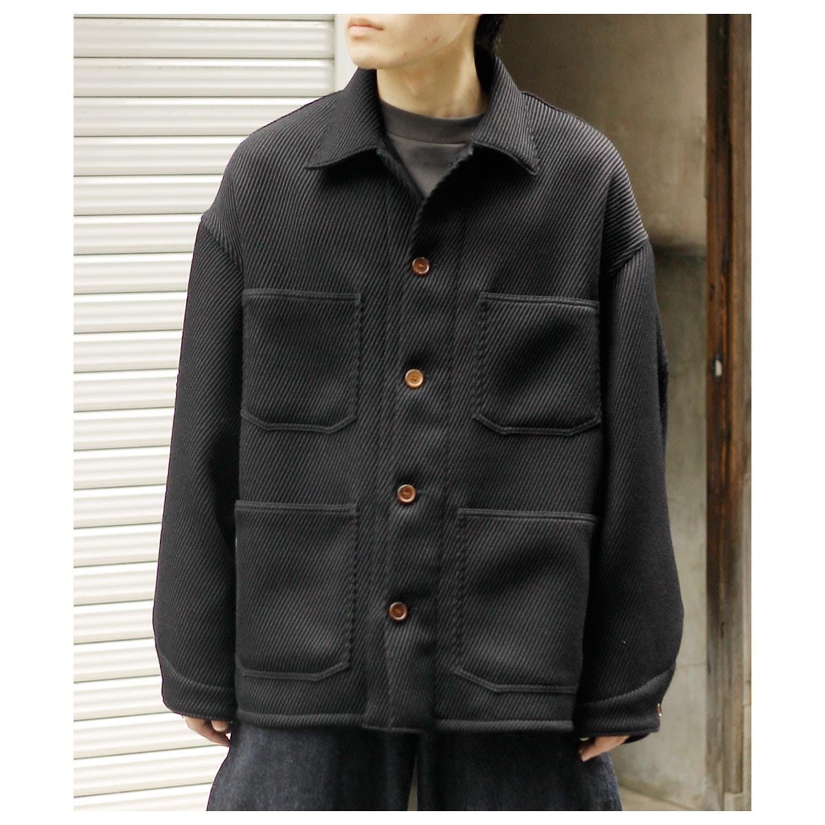 ƥ INTERIM ʥ ĥ ǥåɥȥå ϥѡӥå WW2  С DIAGONAL TWILL WOOL DEADSTOCK HYPER BIG WW2 TYPE COVERALL JACKET (IT25A003)