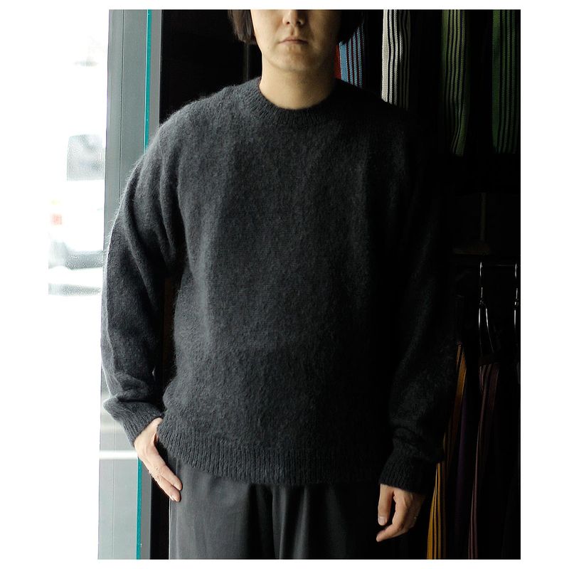 Хȥʡ BATONER ԥ奢 إ 롼ͥå PURE MOHAIR CREW NECK (BN-25FM-065)