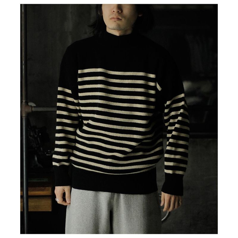 �������ץ����� Slopeslow �ϡ��ɥĥ����� �����åȥ��ɥ����� ���֥������� Hard twisted Shetland wool GOB sweater (1253009)