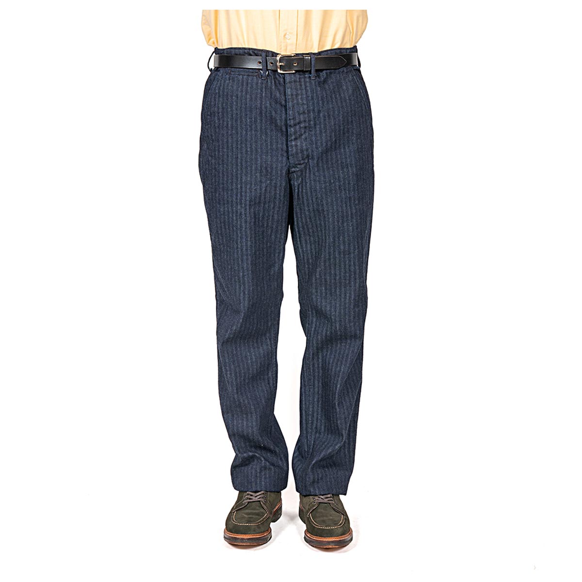 20%OFF ������ ������� WORKERS ����ǥ����إ��ܡ��� ���ե����� �ȥ饦���� �쥮��顼 Indigo Herringbone Officer Trousers Regular Type2 (2601-OFTR-HRB)