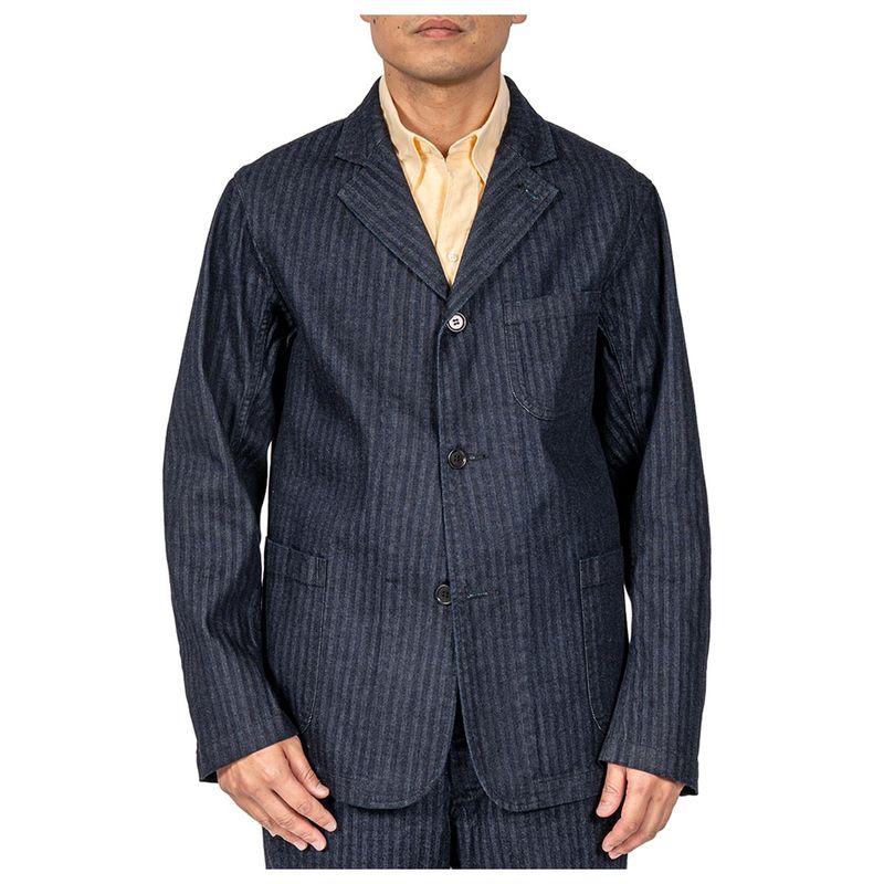 ������� WORKERS ����ǥ����إ��ܡ��� �饦�� ���㥱�å� Indigo Herringbone Lounge Jacket  (2601-LGJK-HRB)