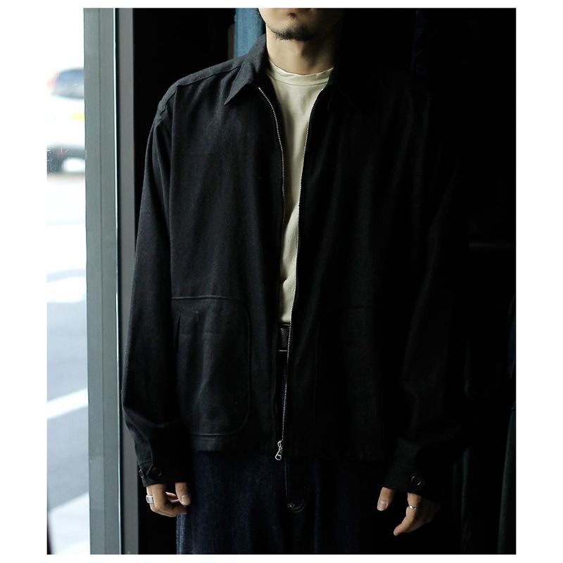 ����ƥ�� INTERIM ���륯 ��ͥ� �ϥ��ѡ��ӥå� �ɥꥺ�顼 ���㥱�å� SILK LINEN HYPER BIG SHORT DRIZZLER JACKET (IT26S002)