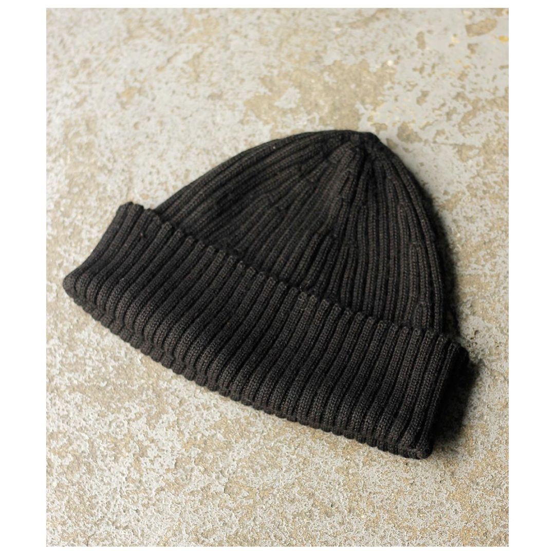 インヴェルニ INVERNI　カシミアニット帽　2 INVERALLAN インバーアラン DENIM YARN COTTON KNIT CAP デニムヤーン