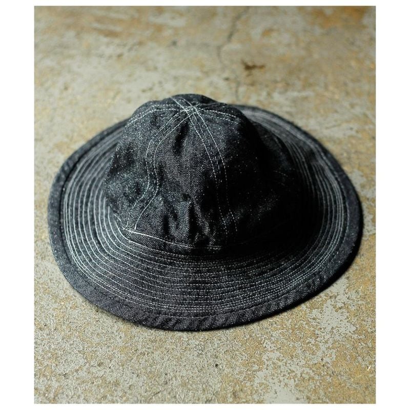 ����ƥ�� INTERIM ���륯 �Υ��� �ǥ˥� M-37 �����ߡ� �ϥå�  SILK NOIL DENIM M-37 ARMY HAT (IT26S047)