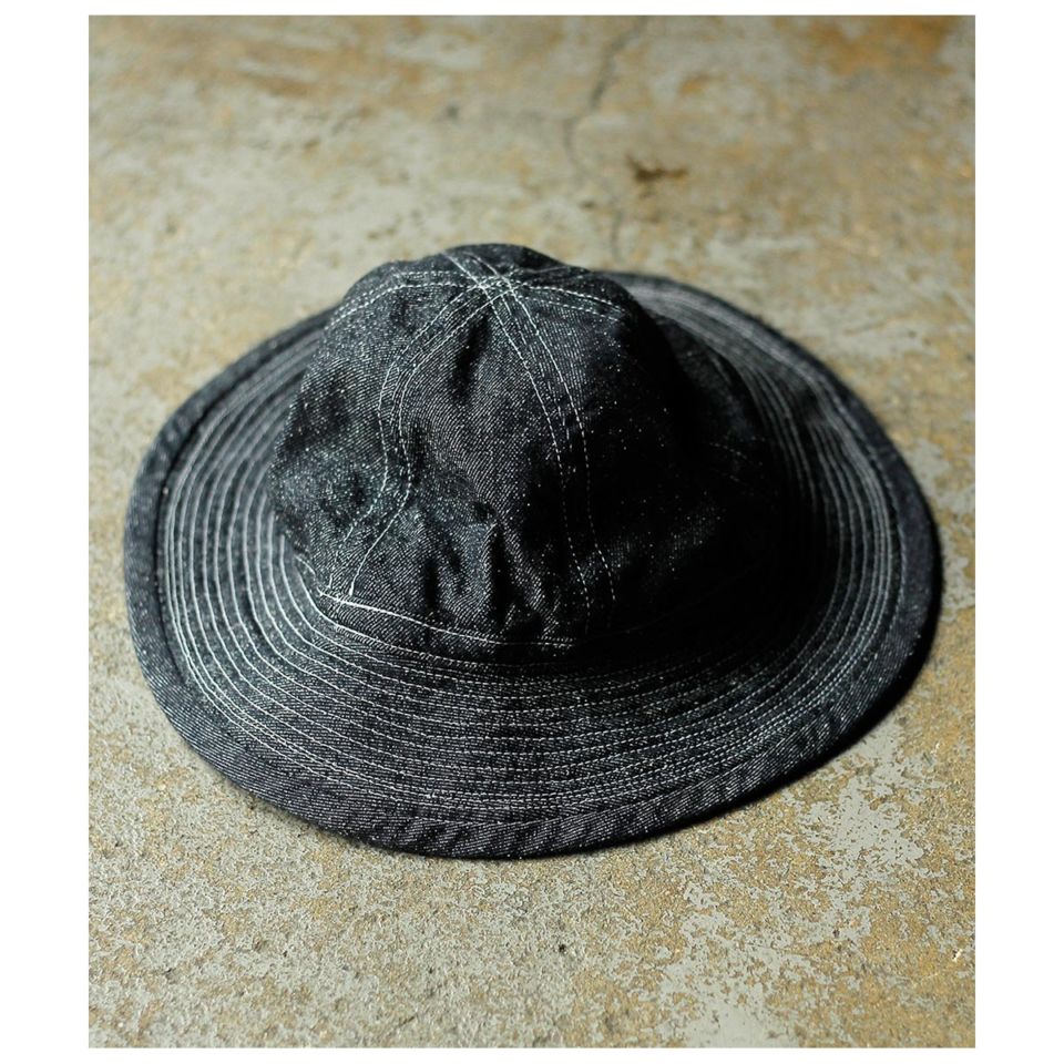 インテリム INTERIM シルク ノイル デニム M-37 アーミー ハット SILK