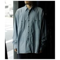 ����ƥ�� INTERIM ���ݥå� �֥꡼�� ������ơ��� �����å��� �֥롼 ����ȥ� �����֥졼 �ϥ��ѡ��ӥå� US �ͥ��ӡ� ��� ����� ������2 SPOT BLEACH VINTAGE WASH BLUE SHUTTLE CHAMBRAY HYPER BIG US NAVY WORK SHIRT TYPE2 (IT26S113)