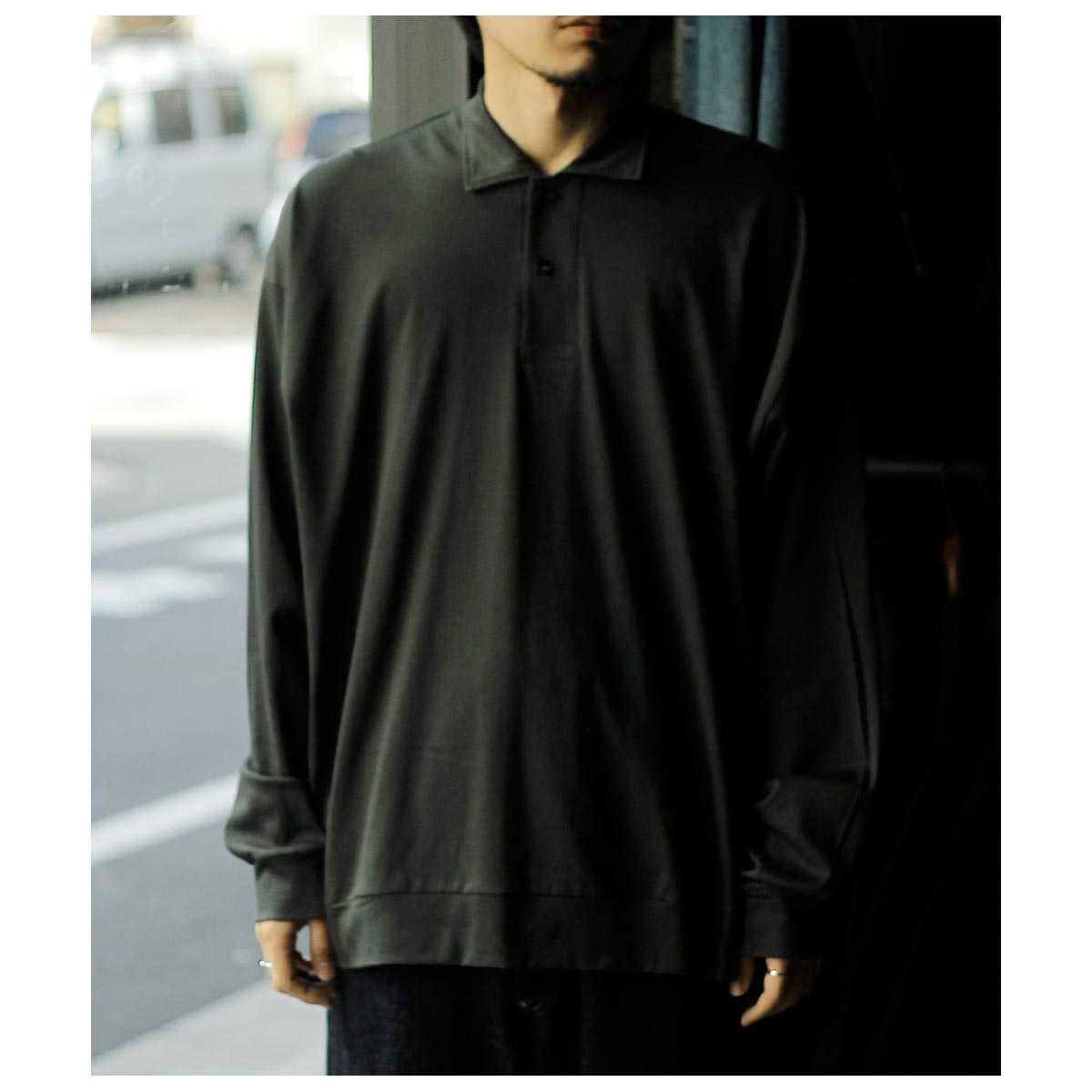 ����ƥ�� INTERIM �ϥ������� ������������ �ԥ� �ϥ��ѡ��ӥå� ���󥰥��꡼�� �ݥ� ����� HIGH GAUGE SEA ISLAND PIQUE HYPER BIG LONG POLO SHIRT (IT26S229)