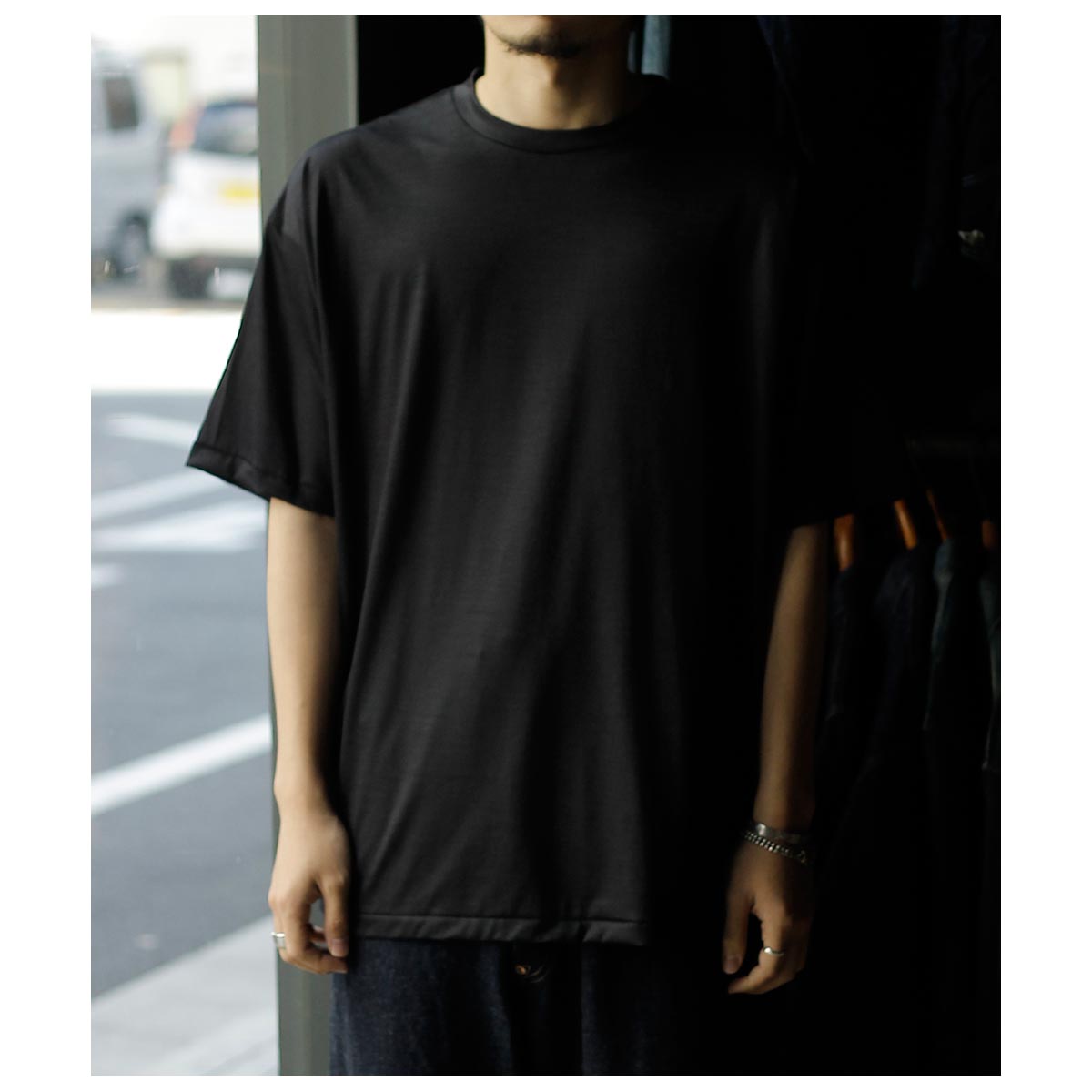 ����ƥ�� INTERIM �������ȥ� �ե����� ���� ������ ���㡼���� Ⱦµ T����� EXTRA FINE MERINO WOOL JERSEY  S/S TEE (IT26S283)