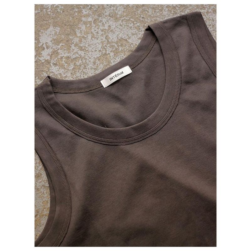 ����ƥ�� INTERIM ���ӥ� ���åȥ� ��� ���󥯥ȥå� SUVIN COTTON RIB TANK TOP (IT26S313)