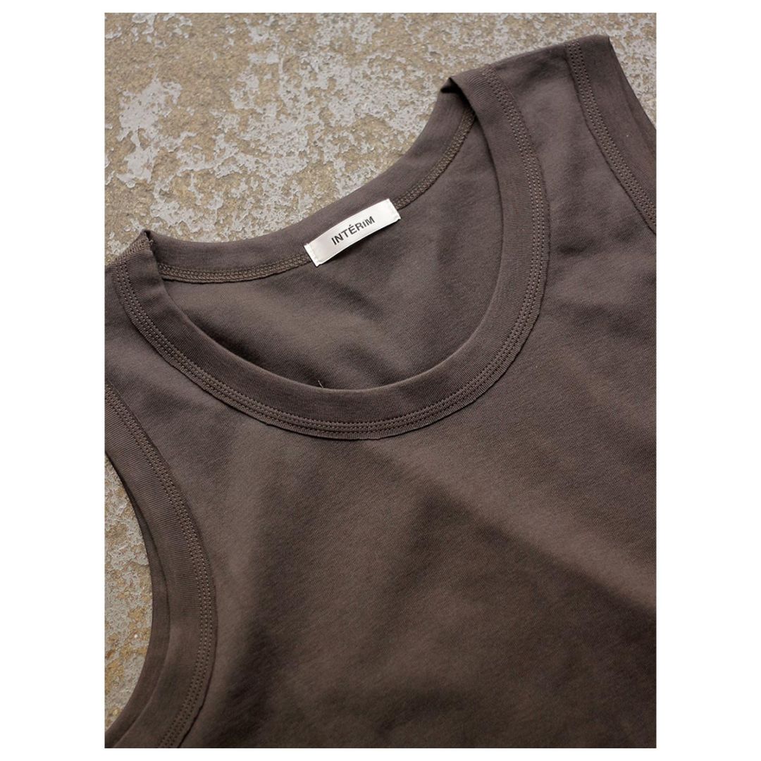 インテリム INTERIM スビン コットン リブ タンクトップ SUVIN COTTON