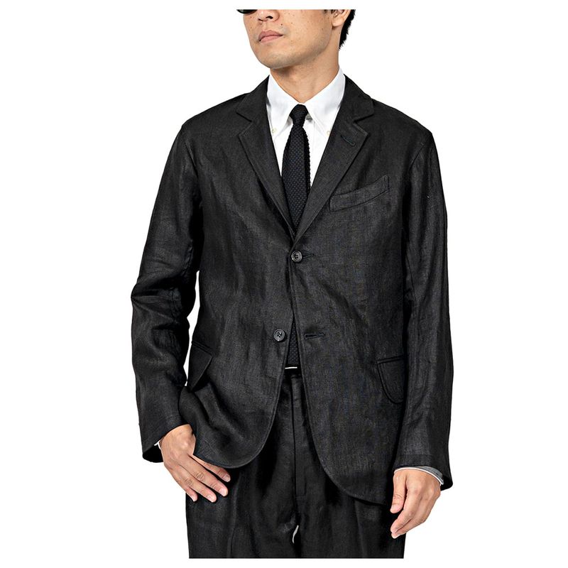 ������� WORKERS �ե��� ��ͥ� �֥�å� �ࡼ�󥰥��� �֥쥶�� Moonglow Blazer Combat French Linen, Black (2602-MGB-FLB)