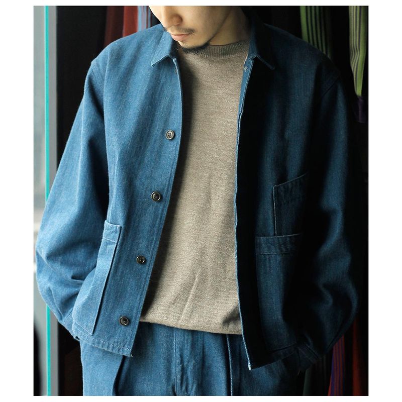 ����� SARTO ����ӥå� �֥롼 �ǥ˥� ���硼�� ���㥱�å� SELVAGE DENIM JACKET (261-06001)