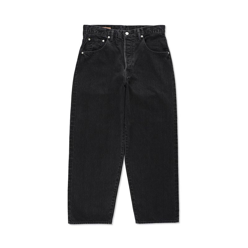 SCYE サイ セルヴィッチ ブラック デニム バギージーンズ Selvage