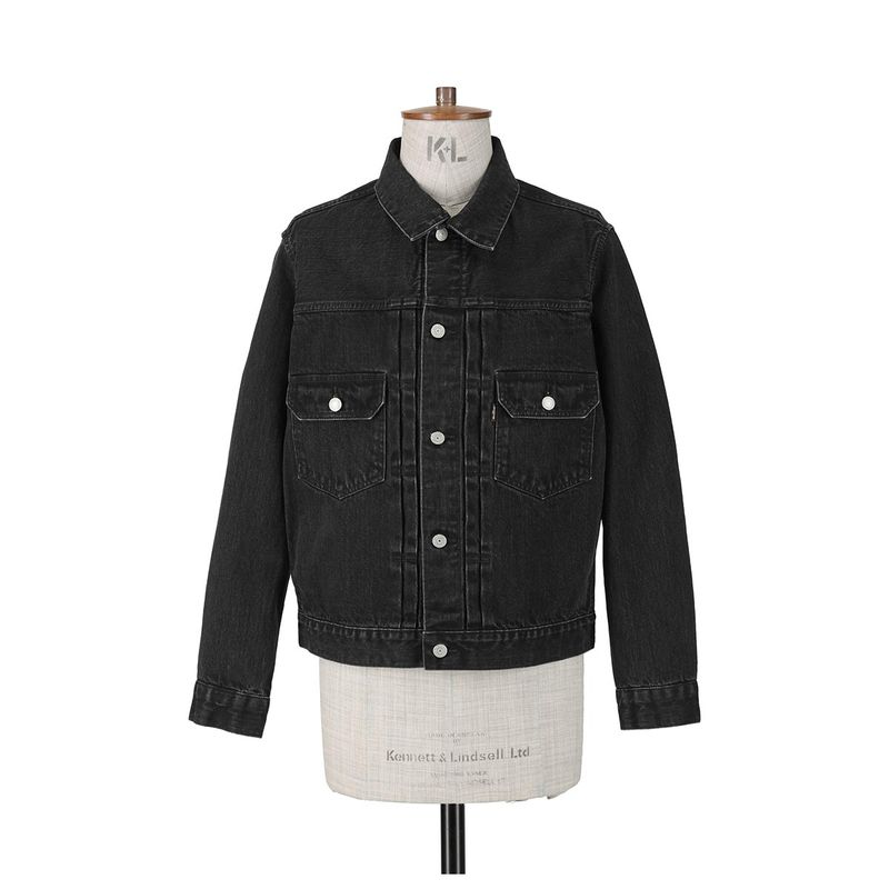 SCYE ���� ��������å� �֥�å� �ǥ˥� ���㥱�å� ������2 Selvage Black Denim Jacket Type2  (5726-61510)