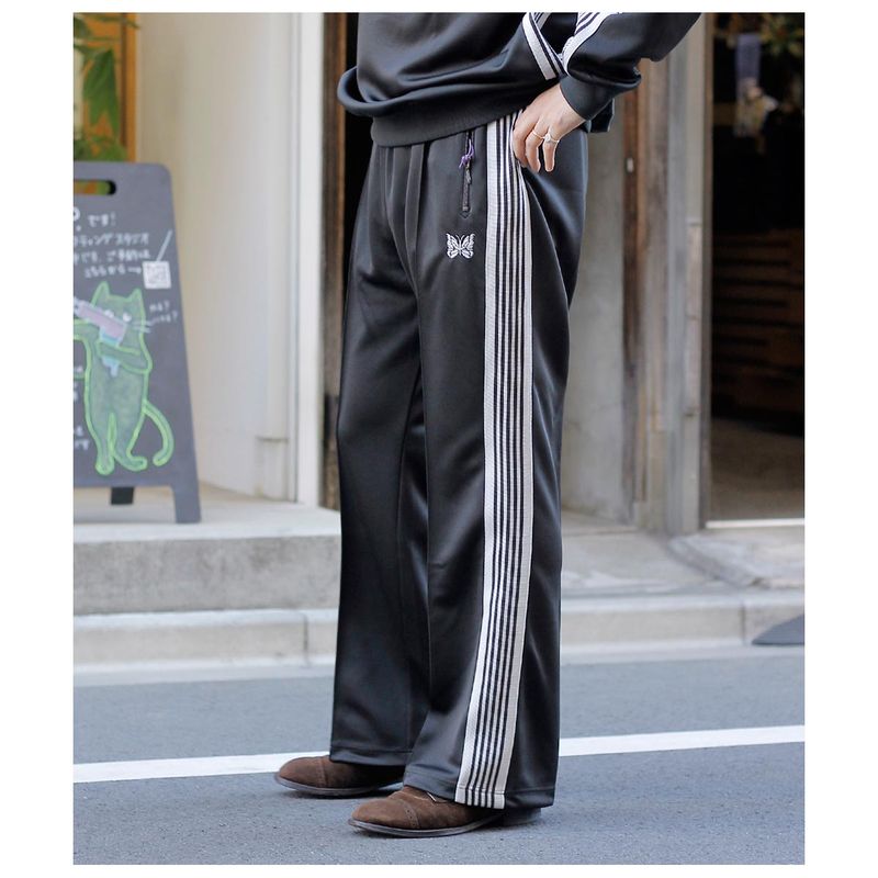 �ˡ��ɥ륺 NEEDLES �ݥꥹ�ࡼ�� �֡��ĥ��å� �ȥ�å� �ѥ�� Boot-Cut Track Pant - Poly Smooth (SX408)