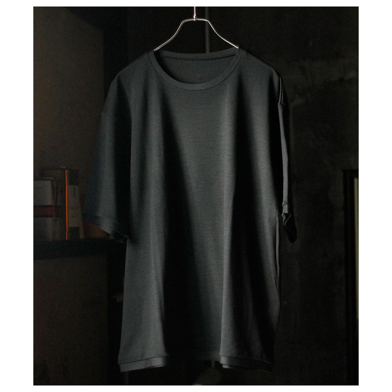 �ߥå��� MITTAN �����ѡ�120��s ������ ���ࡼ��Ⱦµ T����� 120's WOOL S/S Tee (T-34-26S)