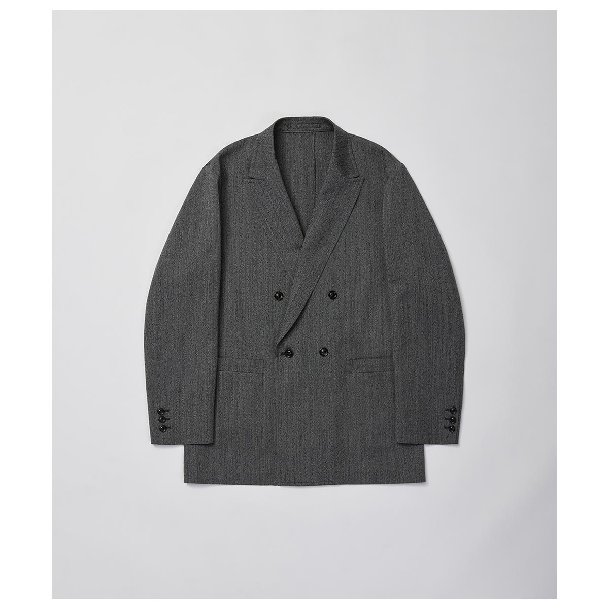����ƥꥢ ULTERIOR ������/�»� �إ��ܡ��� ���֥른�㥱�å� WOOL WASHI HERRINGBONE DB JKT (UJK28-LA227-A)