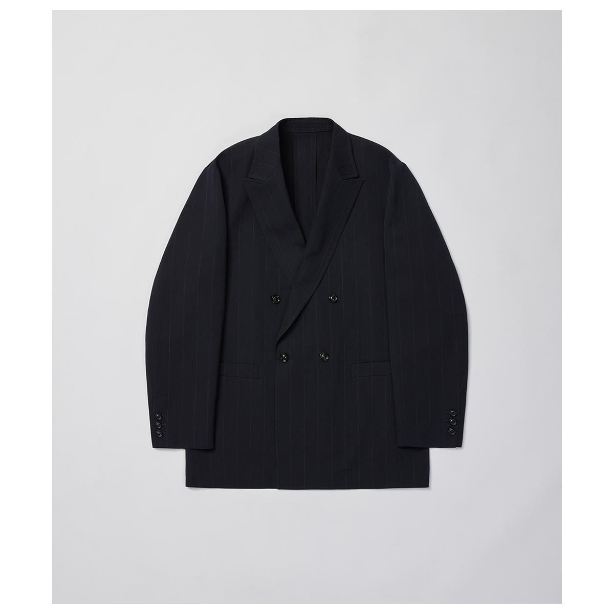 ����ƥꥢ ULTERIOR ������/�»� ���ȥ饤�� ���֥른�㥱�å� WOOL WASHI STRIPE DB JKT (UJK28-LA233-B)