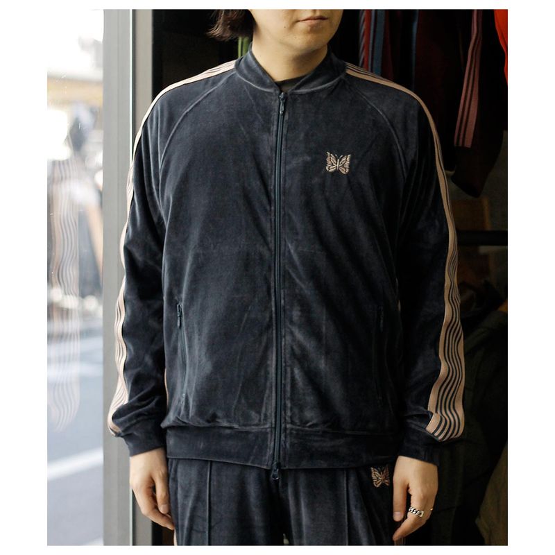 ニードルズ NEEDLES ベロア リブカラー トラックジャケット Rib Collar