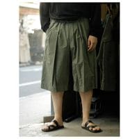 �ΥΥå� NONNOTTE ���ꥢ �إӡ� �֥�����  �ץ꡼�� �ɥå� ���硼�� �ȥ饦���� Clear Heavy Broadcloth Pleat Dock Shorts Trousers (N-26S-096)
