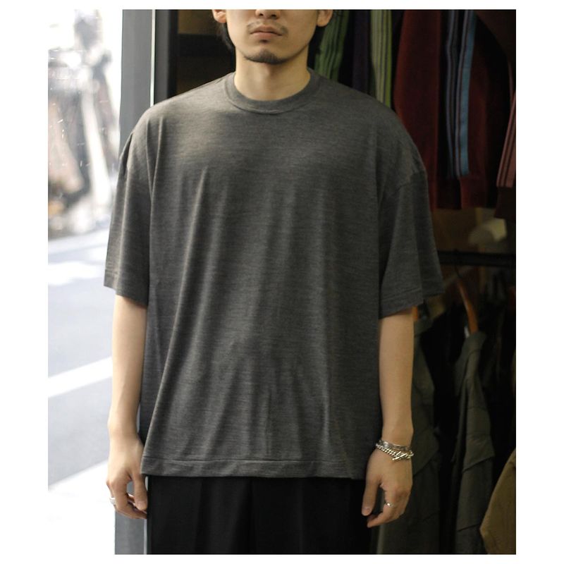 �ΥΥå� NONNOTTE �����ѡ�140'�����å���֥� ������ ���㡼���� �˥塼����������� T����� Super140' Washable Wool Jersey New Standard T-Shirt (N-26S-042)