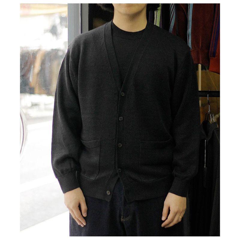 �Хȥʡ� BATONER �����å���� �ϥ�������� ��ͥ� V�ͥå� �����ǥ����� WASHED HIGH COUNT LINEN V NECK CARDIGAN (BN-26SM-021)