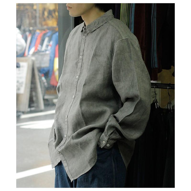 �ߥå��� MITTAN ���㥷�����ʥ٥󥬥������HEMP BIG SHIRT RED IRON OXIDE (SH-130B)