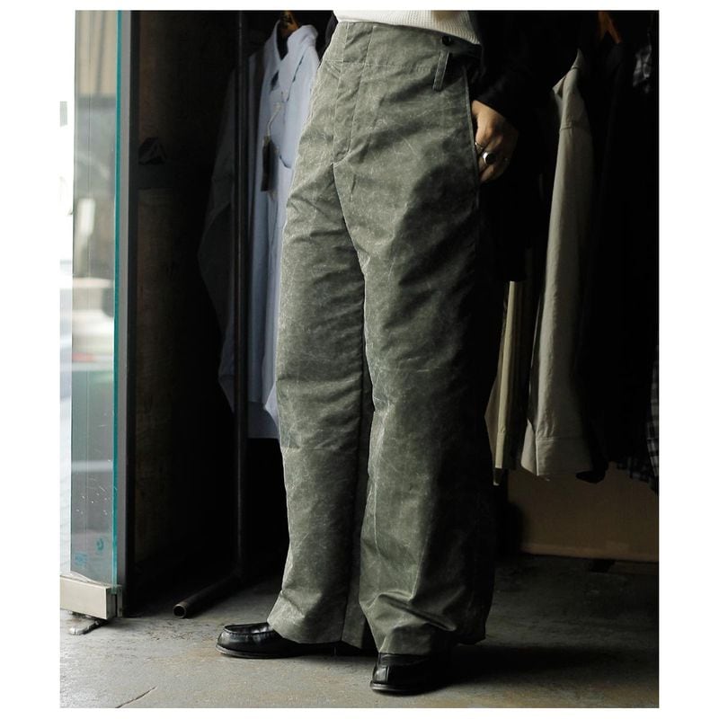�������� AXIS �ߥ꥿�꡼ �ʥ����� �ĥ��� �磻�� �ѥ�� Military Nylon Twill Wide Pants (P002-26SS)