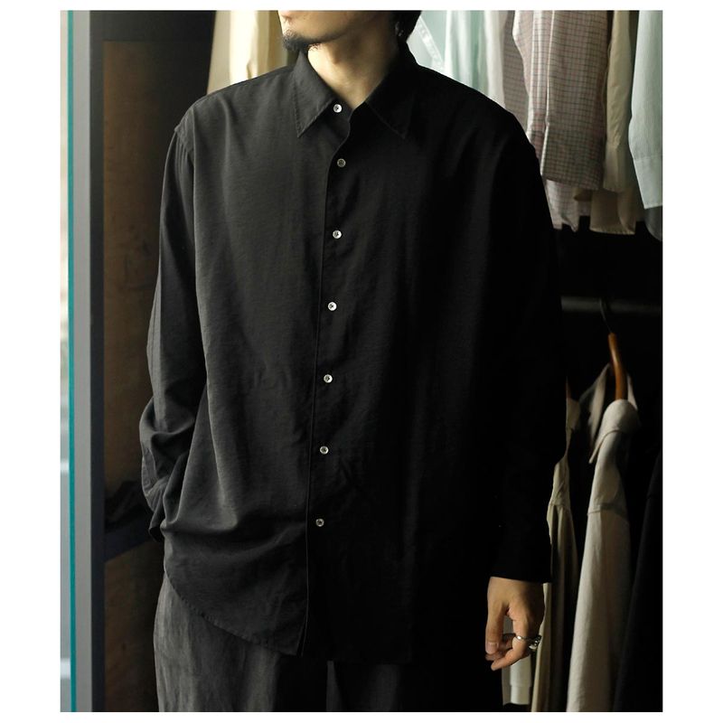 �������� AXIS ������������ ���륯 �쥮��顼 ���顼 ����� Viscose Silk Regular Collar Shirts (CH001-26SS)