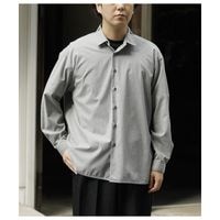 �ޥʥ� MANAVE  ���å����顼����� ���졼 Tuck Collar Shirts GRAY MADE IN FRANCE (CH00-26SS-GR)