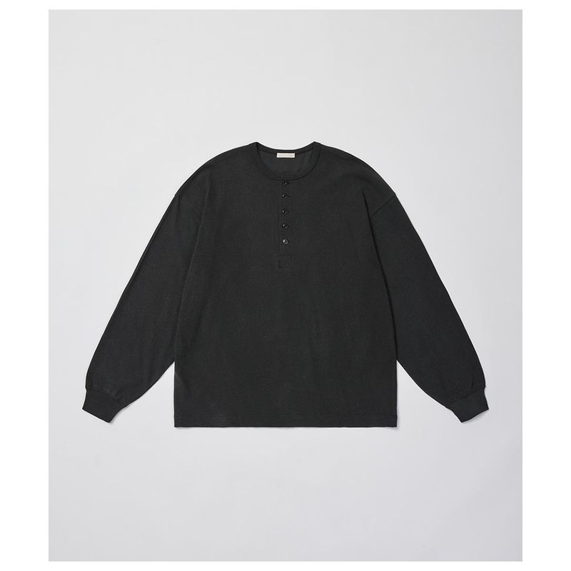 ����ƥꥢ ULTERIOR �ե����� �ĥ����� ŷ�� �إ�꡼ �ͥå��ȥå� FADED TWIST TENJIKU HENLEY-NECK TOP (UCS107-LA244)