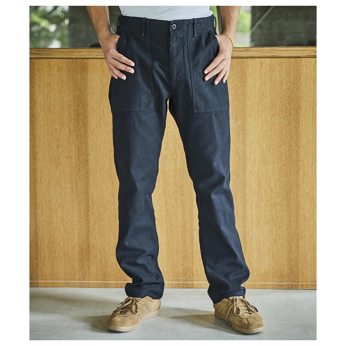 orSlow ���������� �ե��ƥ������ѥ�� 5032 �٥������ѥ�� �����ե��å� �֥�å� US ARMY FATIGUE PANTS Zipper Fly SLIM FIT MADE IN JAPAN (01-5032-J61)