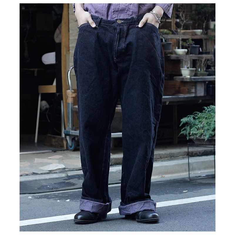 �ƥ���� TENDER Co. �����ꥹ�� �ѡ��ץ� �������å���  �˥磻�ɥǥ˥� ������ PURPLE LOGWOOD DENIM 136 OXFORD (136-PUR-LOG)