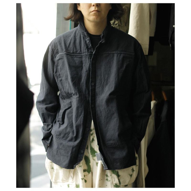 �ƥ���� TENDER Co. ����ꥫ�� ���åȥ� �ɥ��å� ������ �ץ꡼�� �ݥ��åȥ���� COTTON DROP CLOTH PLEAT POCKET SHIRT (TENDER401)