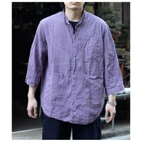 �ƥ���� TENDER Co. ����ꥫ�� ���åȥ� �ѥ���� ���꡼ ���������� ���꡼�� �ե��å� ����� COTTON PYJAMA THREEQUARTER SLEEVE FROCK SHIRT (TENDER417)