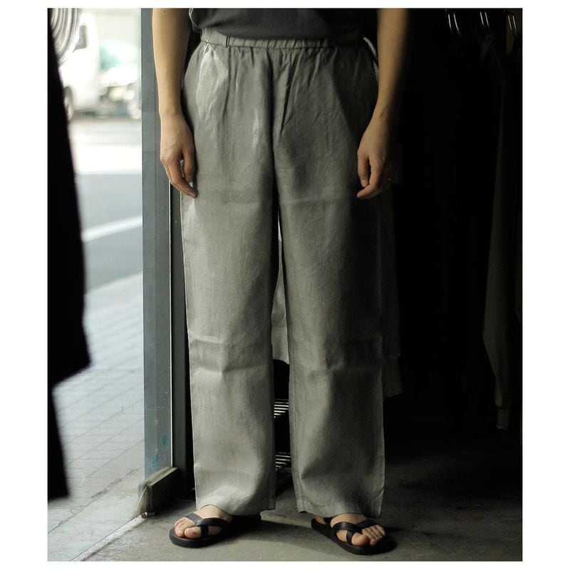 �ߥå��� MITTAN ����������磻�� �ѥ�ġʥ٥󥬥�����HEMP RIPPLES WIDE PANTS RED IRON OXIDE (PT-105B-26S)