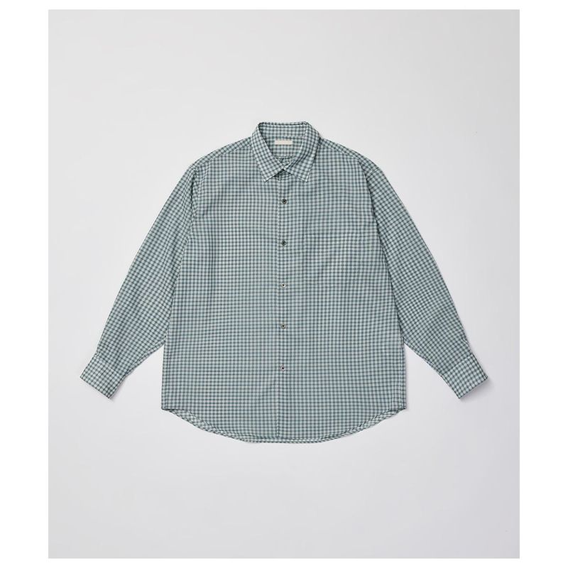 ����ƥꥢ ULTERIOR �����ѡ� �饤�� ������ �����å� ����� SUPER LIGHT WOOL CHECK SHIRT (USH69-LA237-B)