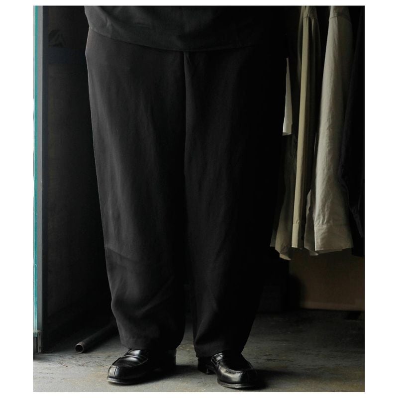 �������� AXIS ���륯 �����ơ��� �磻�� �������� �ѥ�� Silk Acetate Wide Easy Pants (P004B-SA-26SS)