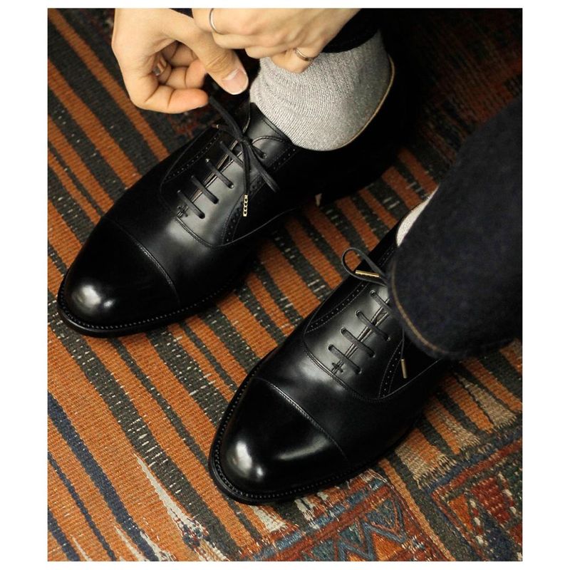 �ץ�ߥ� ����� premio gordo "�ߡ���" �����ե쥶�� ���ȥ졼�ȥ��å� ���塼�� "Mies" Calf Leather Straight Tip Shoes (PGM2502)