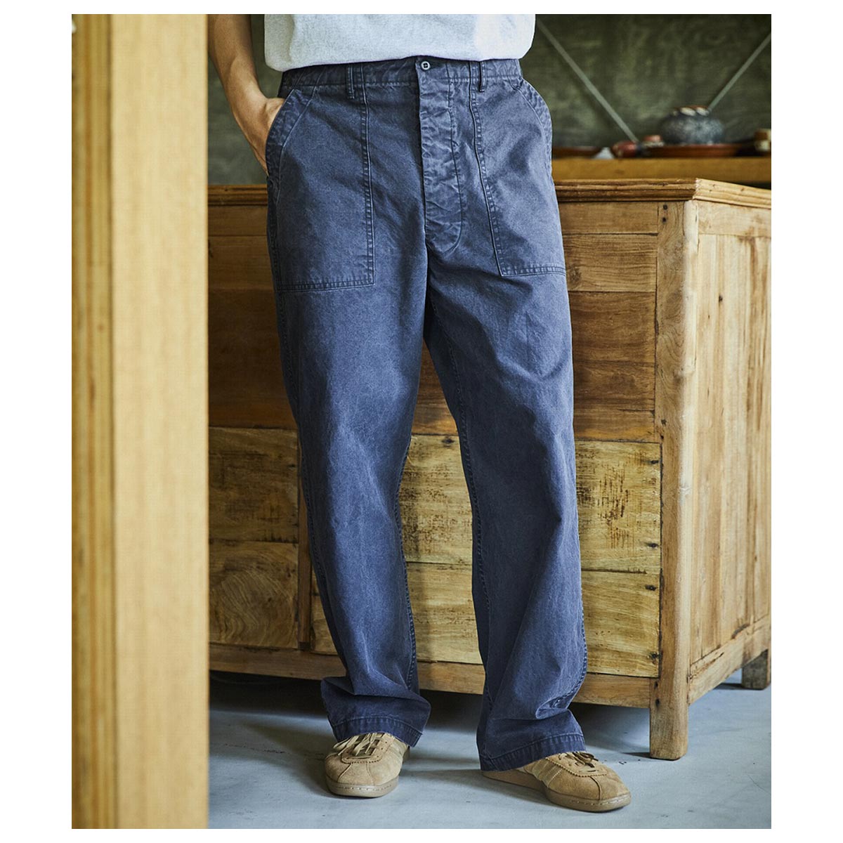 orSlow ���������� 26SS �������ʥ� ���ޡ� �ե��ƥ����� �ѥ�� ����� �����Х� �֥�å� SUMMER FATIGUE PANTS Slub Canvas MADE IN JAPAN (01-5103-M61)