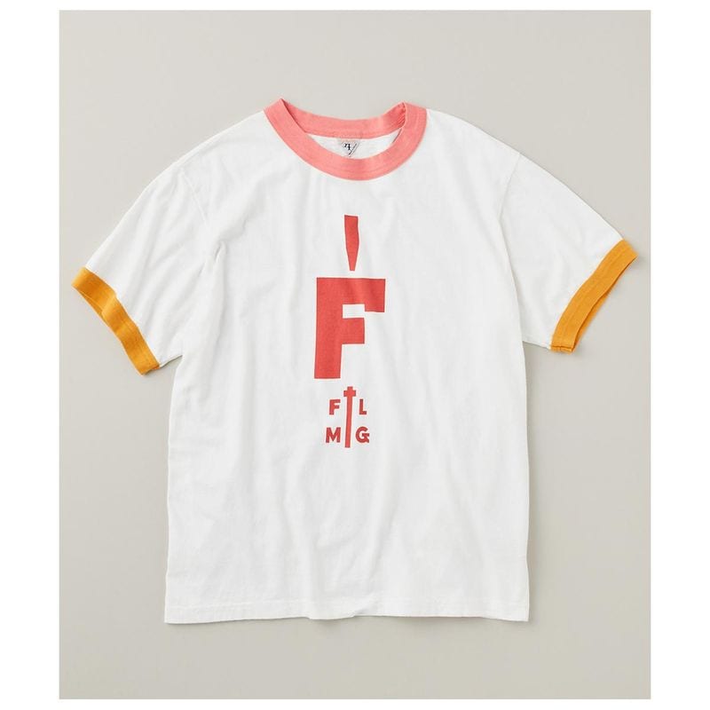 �ե�����󥸥� FILMELANGE ''�����륫��2 �ץ���'' ������ơ���ŷ�� ���롼�ͥå� Ⱦµ ��󥬡� �ץ��� T����� ������ "VOLKER2-OAR" Vintage Tenjiku S/S Ringer Print Tee (VOLKER2-OAR-26S)