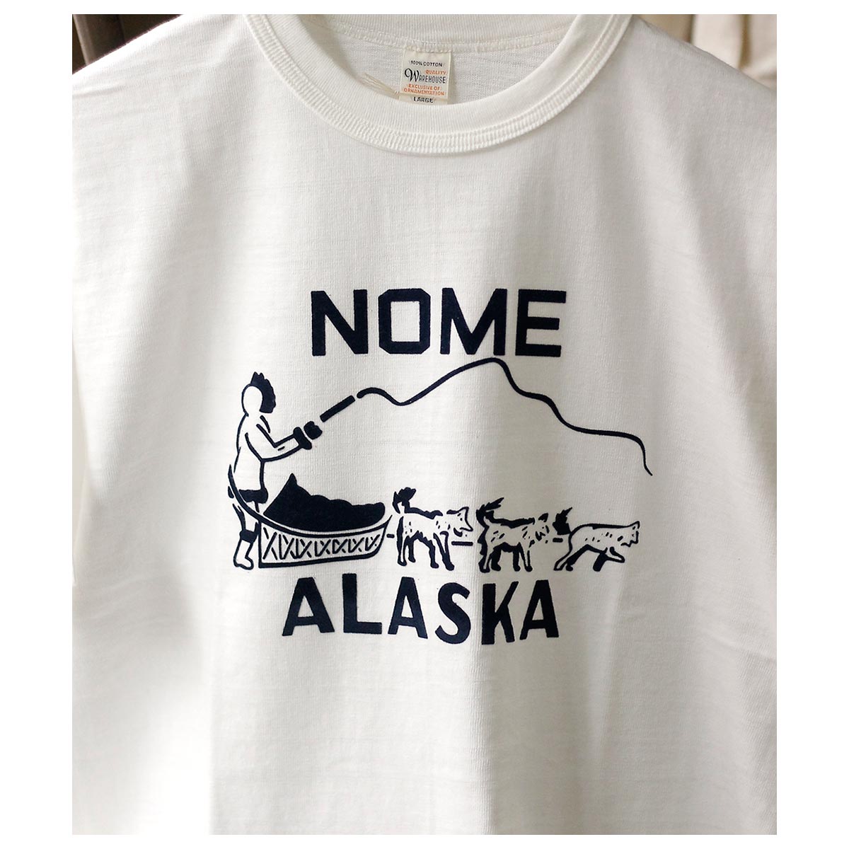 ウエアハウス WAREHOUSE "NOME" プリント Tシャツ 4601 "NOME" T-SHIRTS (26SS-4601-NOME)