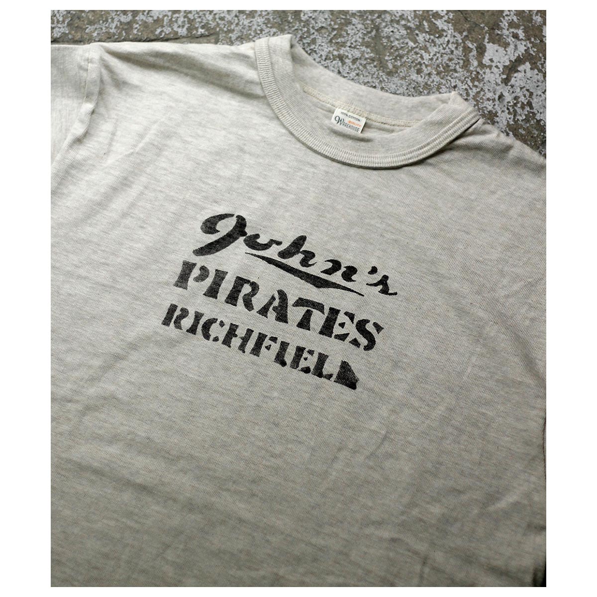 ウエアハウス WAREHOUSE "PIRATES" プリント Tシャツ 4601 "PIRATES" T-SHIRTS (26SS-4601-PIRATES)