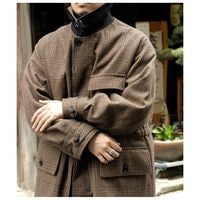����� SARTO �ޥ����������� ���åȥ� ����Х��� / ������ʥ����� �ĥ����� ��С����֥�  �ϥ�ƥ��󥰥����� MASTER SHILD COTTON GABADINE WO/NY TWEED REVERSIBLE HUNTING COAT (262-09003)