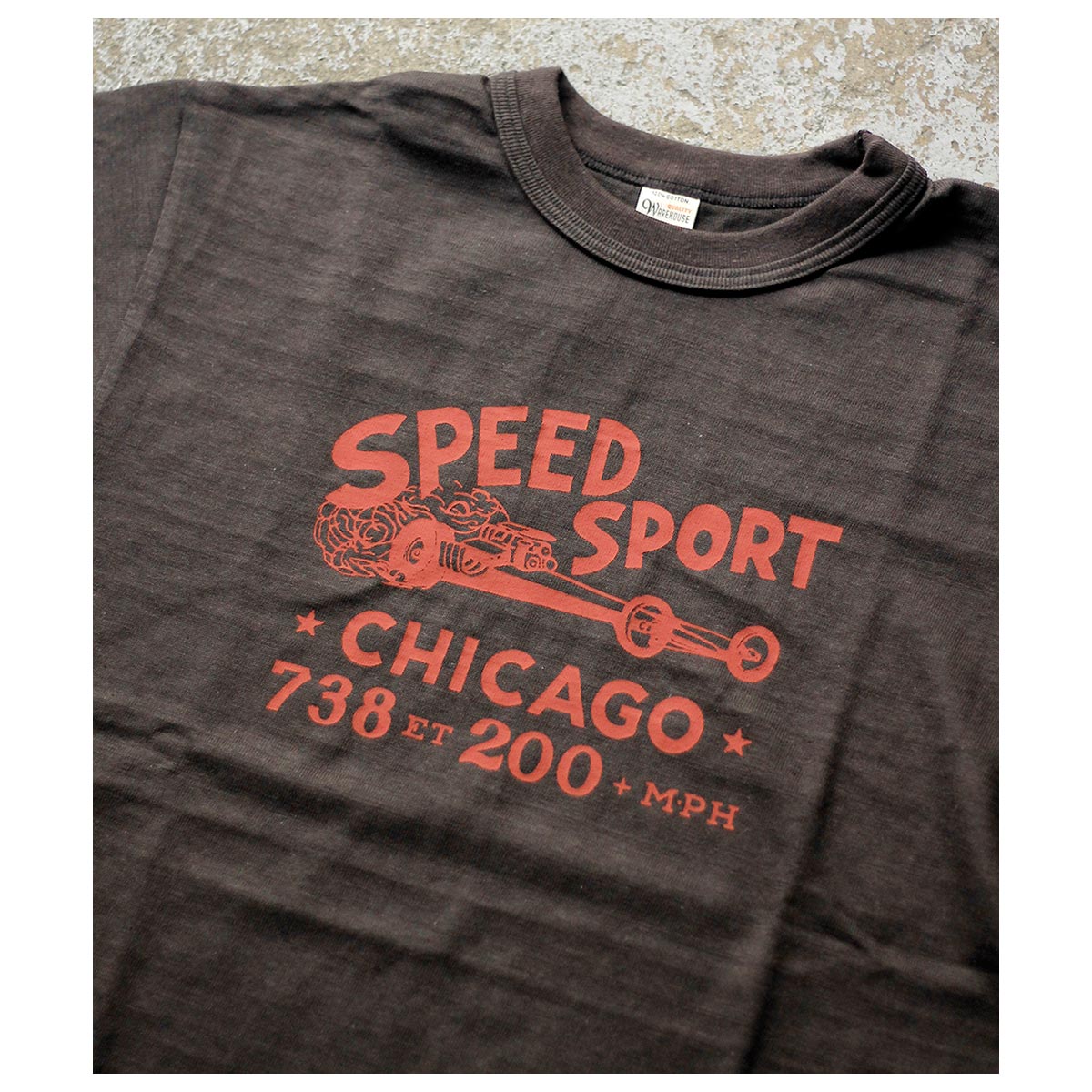 �������ϥ��� WAREHOUSE "SPEED SPORT" �ץ��� T����� 4601 "SPEED SPORT" T-SHIRTS (26SS-4601-SPEED)