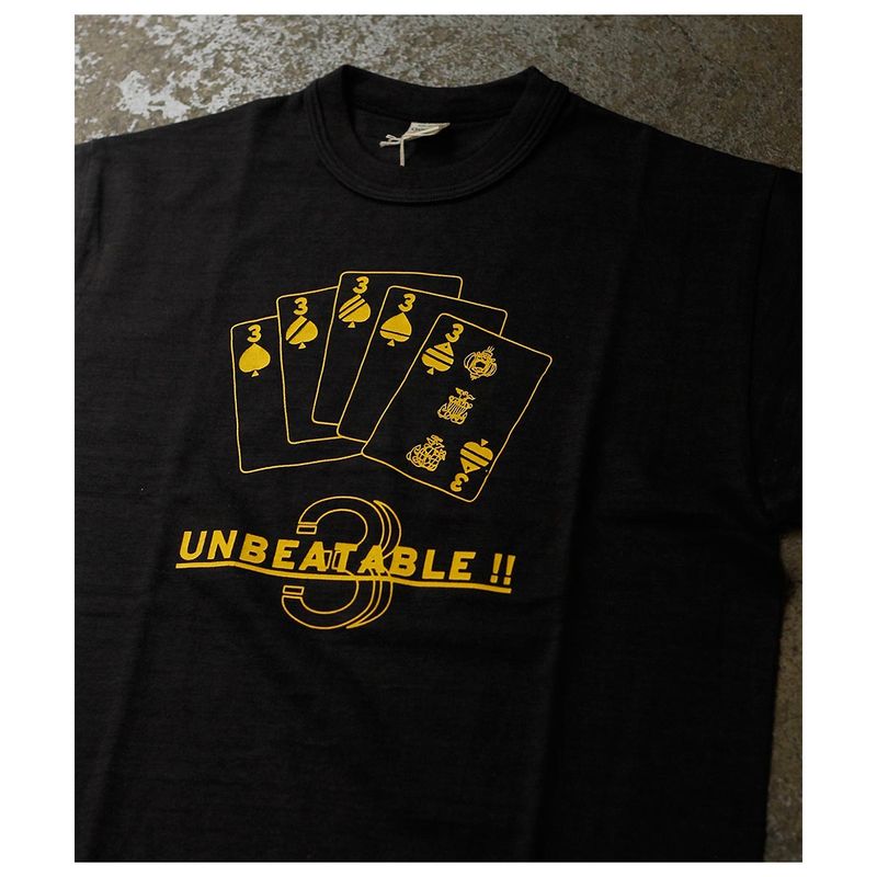 �������ϥ��� WAREHOUSE "UNBEATABLE" �ץ��� T����� 4601 "UNBEATABLE" T-SHIRTS (26SS-4601-UNBEA)