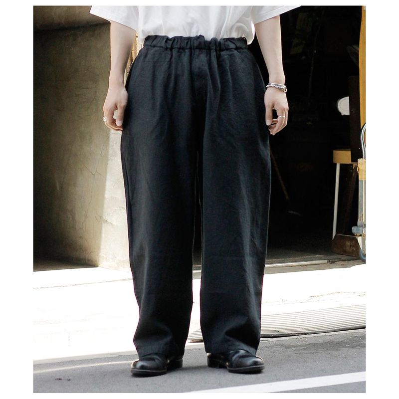 �ߥå��� MITTAN ��������磻�� �ѥ�� FLAX RAMIE PANTS WIDE (PT-92-26A)