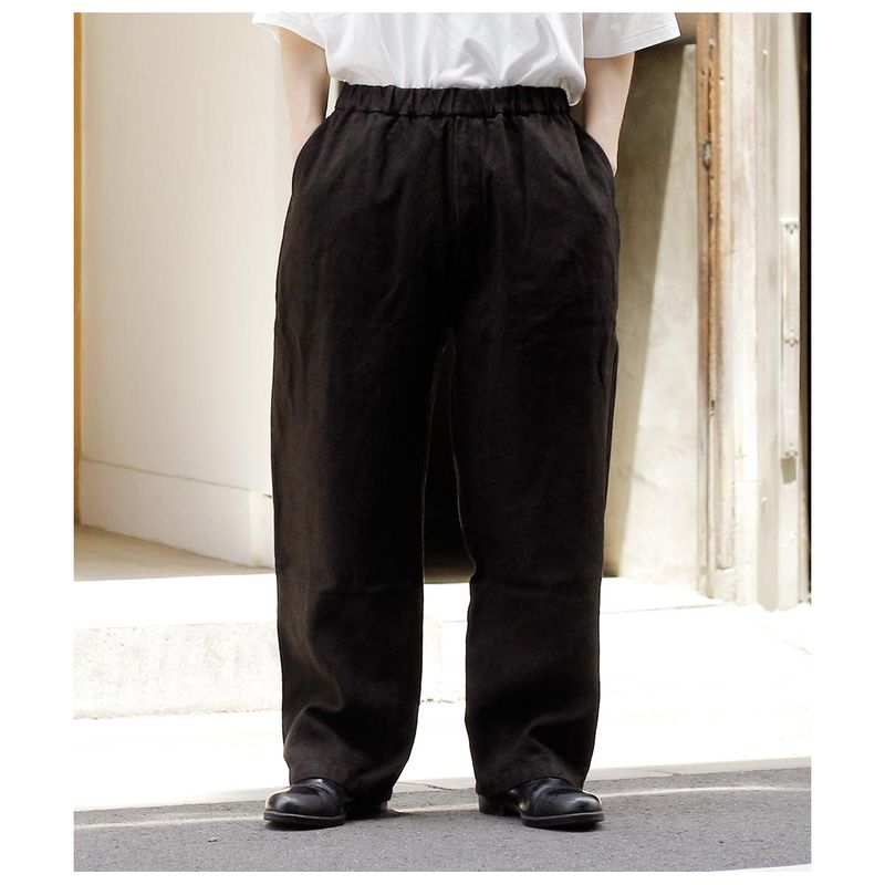 �ߥå��� MITTAN ť���� ��������磻�� �ѥ�� FLAX RAMIE PANTS WIDE (PT-92M-26A)