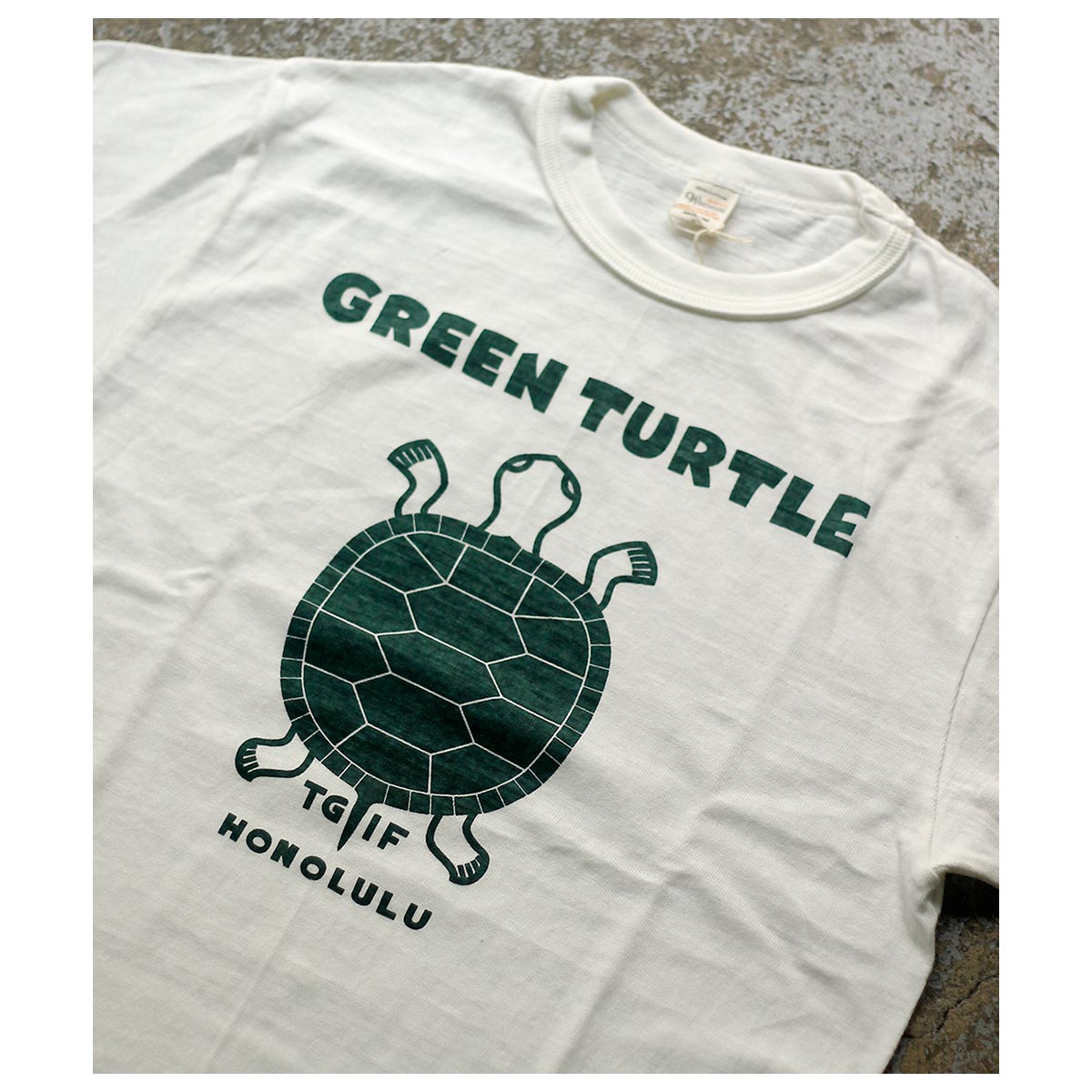 �������ϥ��� WAREHOUSE "GREEN TURTLE" �ץ��� T����� 4601 "GREEN TURTLE" T-SHIRTS (26SS-4601-TURTLE)